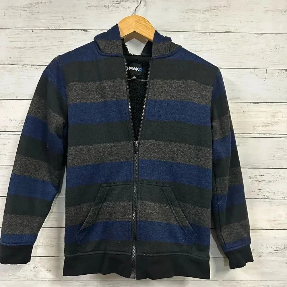 Tony Hawk Lined Sherpa Hoodie Jacket Size M